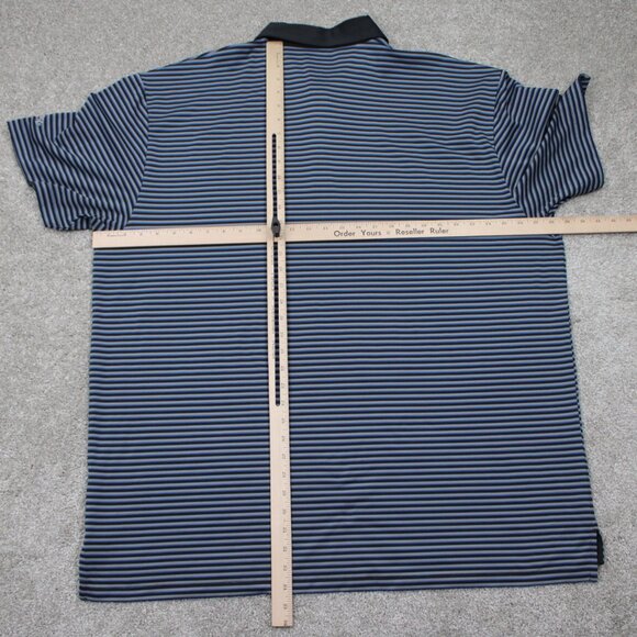 Callaway Opti-Dri Polo Shirt Adult 2XL XXL Blue/Gray/Black Short Sleeve Pullover - Picture 10 of 13